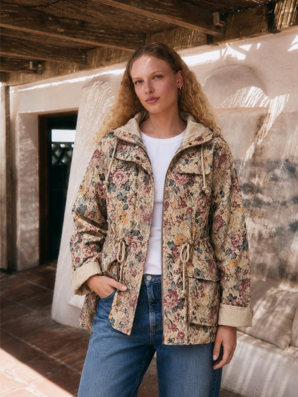 MARGOT canvas Floral Light Jacket